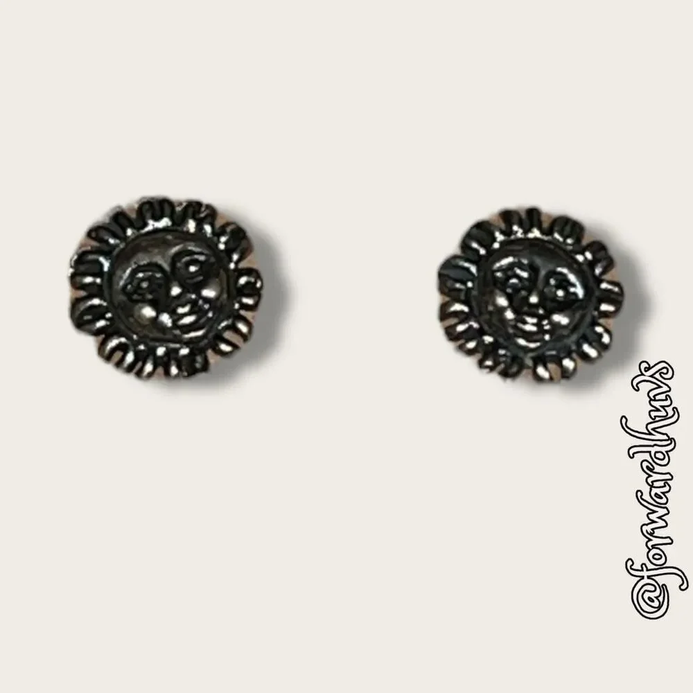 Bundle Sale 3 for $15 | Silver-Tone Sunshine Earrings